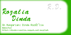 rozalia dinda business card